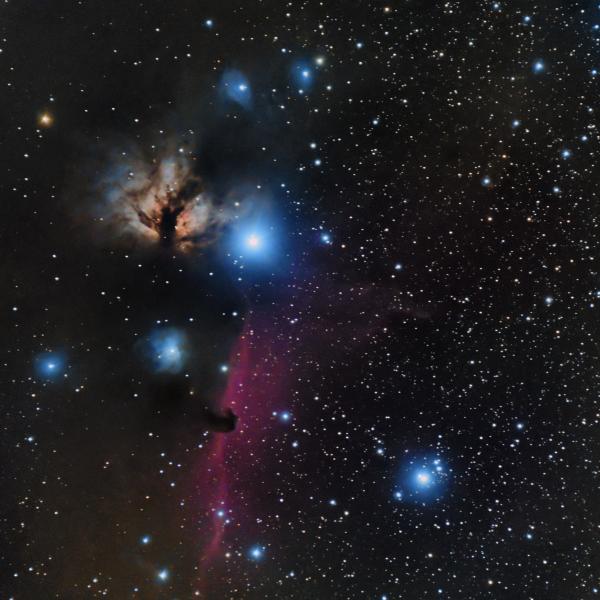 Nebulosa Fiamma e oscura Testa di Cavallo